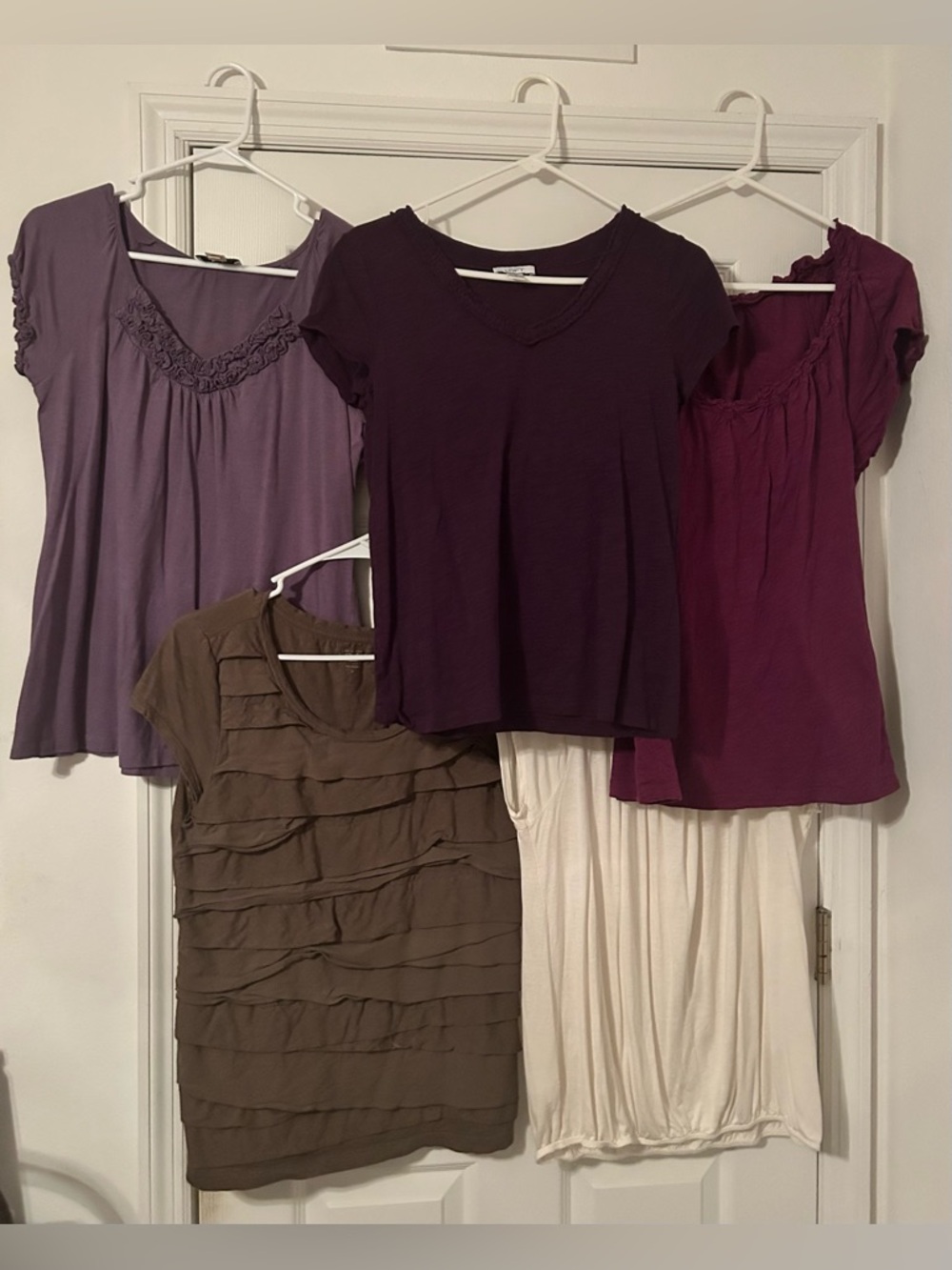 Ann Taylor Loft Summer Beach Short Sleeve T Shirt Tee Lot Size M Medium EUC
